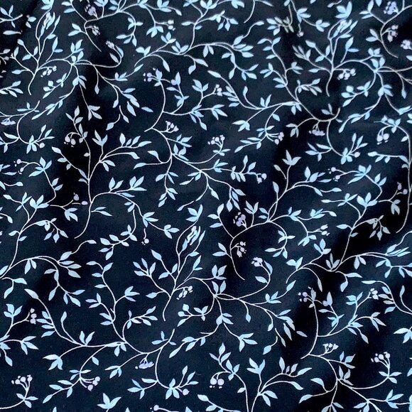 Vintage Floral Navy Blue Skort Shorts High Waisted Cottagecore Fairy Whimsigoth - Picture 8 of 13